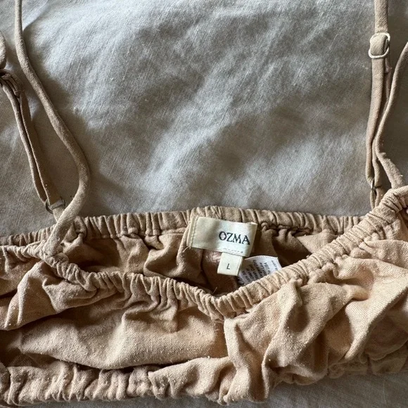 OZMA House Top and Loie Shorts in raw silk - Picture 4 of 6